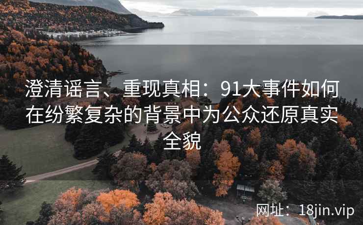 澄清谣言、重现真相：91大事件如何在纷繁复杂的背景中为公众还原真实全貌