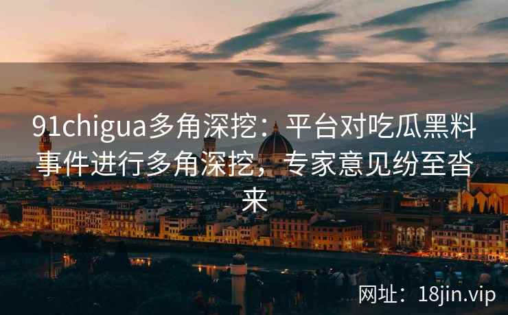 91chigua多角深挖：平台对吃瓜黑料事件进行多角深挖，专家意见纷至沓来